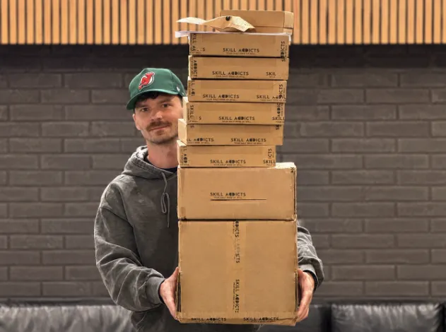 Orders packed by hand