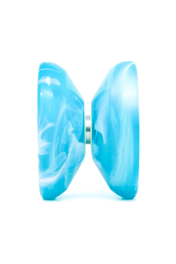 Starter Yoyo in teal and white marble