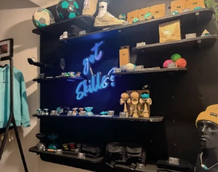 Inside the store