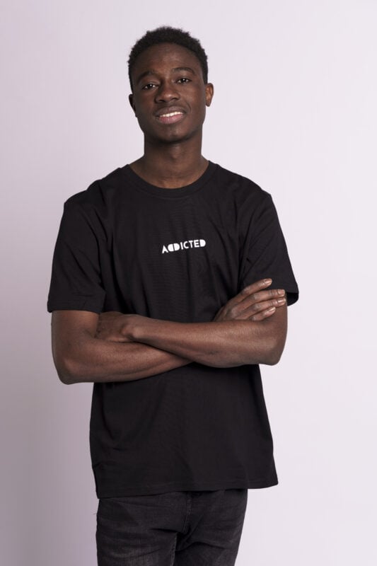 addicted t-shirt black