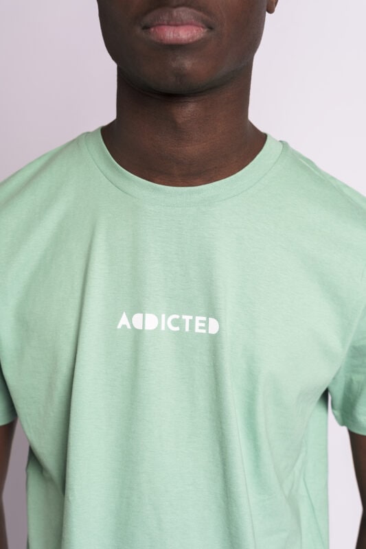 addicted t-shirt teal