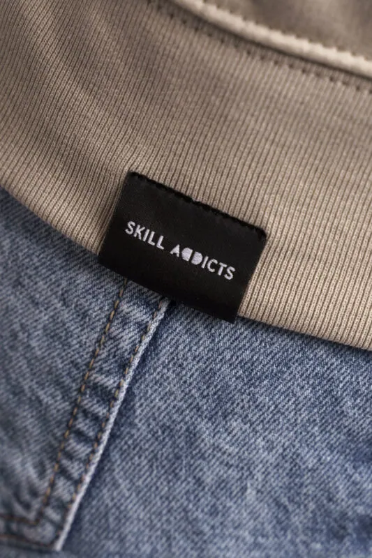 addicted hoodie beige