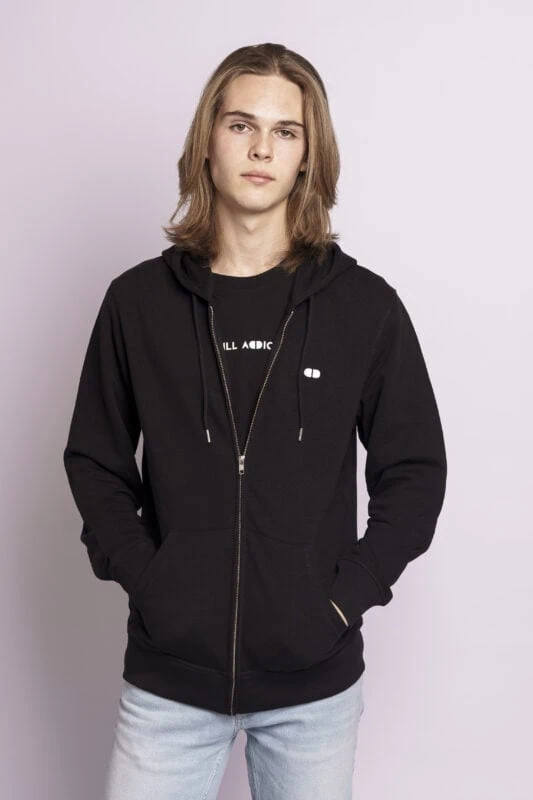 skill addicts pill zipper hoodie
