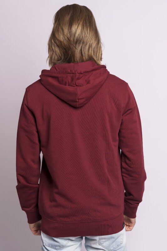 skill addicts pill zipper hoodie burgundy