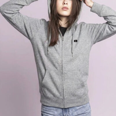 skilladdicts pill zipper hoodie grey
