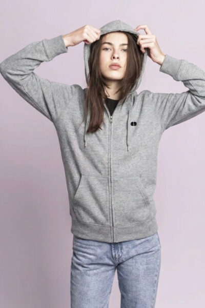 skilladdicts pill zipper hoodie grey