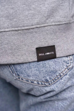 skilladdicts pill zipper hoodie grey