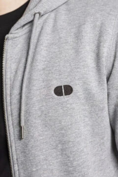 skilladdicts pill zipper hoodie grey