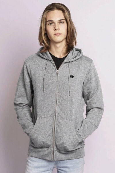 skilladdicts pill zipper hoodie grey