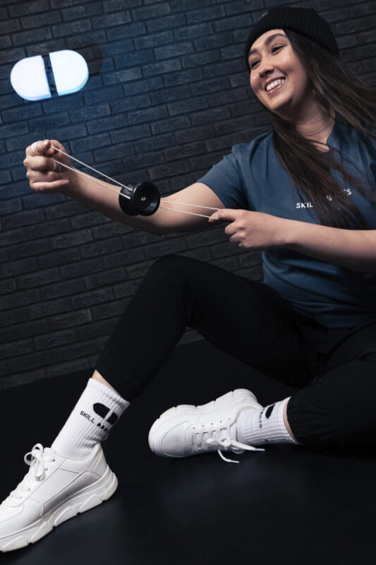 skill addicts socks white