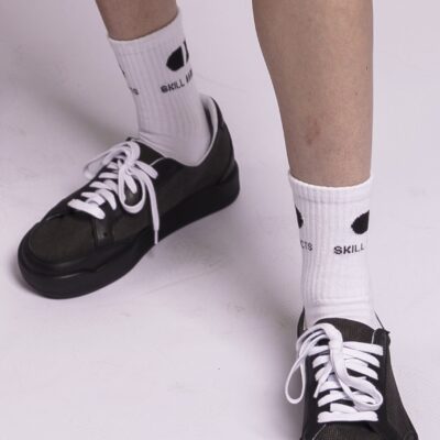 skill addicts socks white
