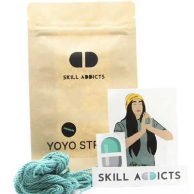 SkillAddicts Premium Yoyo String Teal Packaging