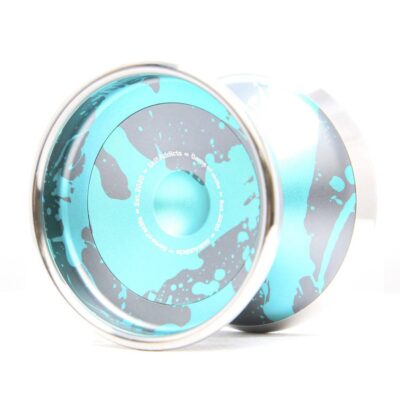 SkillAddicts Pro Yo‑Yo advanced unresponsive bimetal fingerspin yoyo teal grey splash
