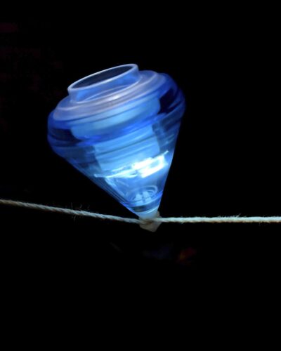 elec trick led light up spin top