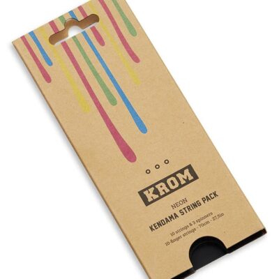 Krom Kendama String Pack – ten multi-color replacement strings with bearings and tool