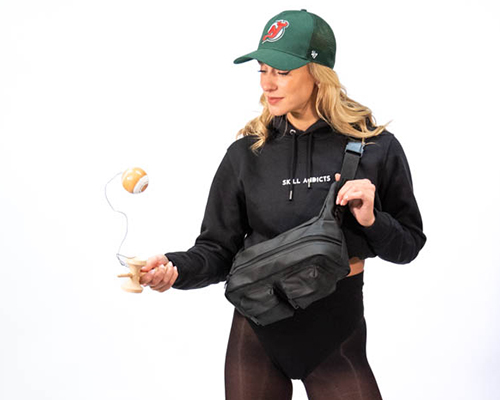 skilladdicts sling bag for skill toys shoulder backpack