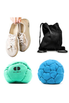 complete footbag set for the best hacky sack tricks