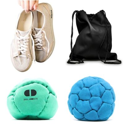 complete footbag set for the best hacky sack tricks