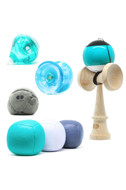 multi skill toy set learn yoyo spinning top kendama footbag juggling