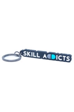 skilladdicts rubber keychain
