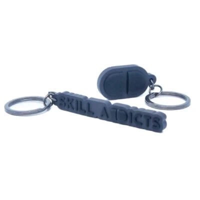 skilladdicts rubber keychain