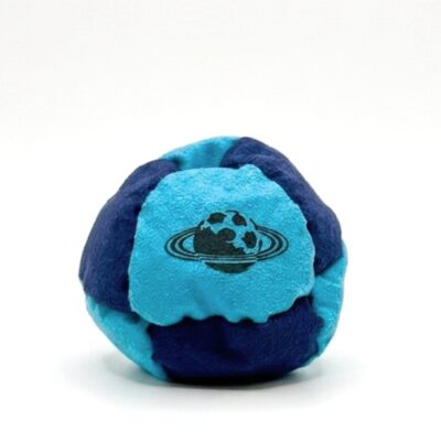 ceres hacky sack by planet footbag white blue