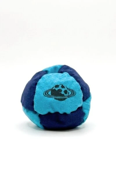 ceres hacky sack by planet footbag white blue