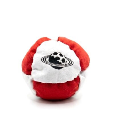 ceres hacky sack by planet footbag white red