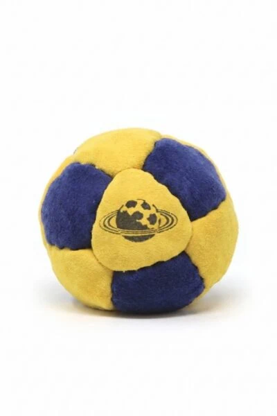 planet footbag pluto hacky sack yellow blue