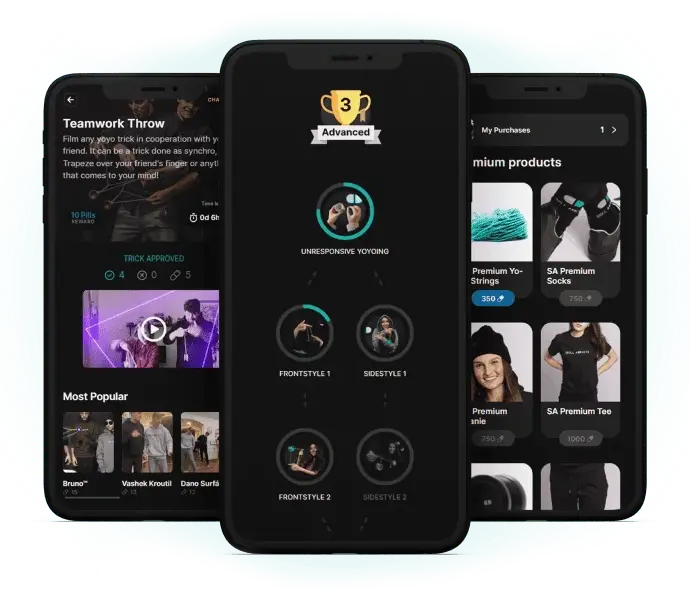 Skill Addicts Mobile App, Yoyo app, kendama app, footbag app, learn skills app, mobile app, ios, iphone, android