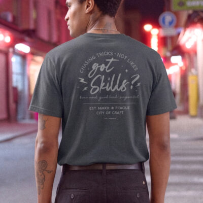 skilladdicts got skills t-shirt grey