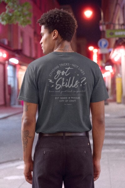 skilladdicts got skills t-shirt grey