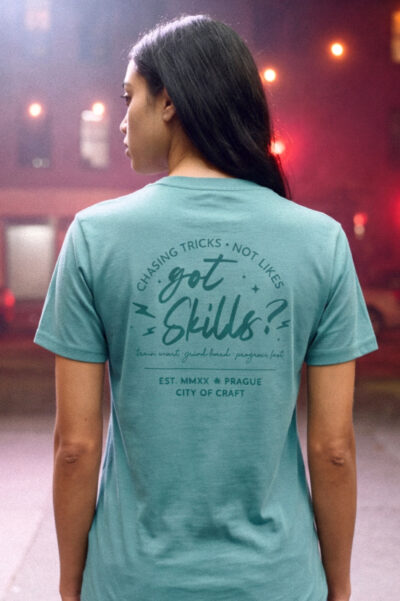 skilladdicts got skills t-shirt teal