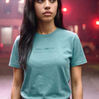 skilladdicts got skills t-shirt teal