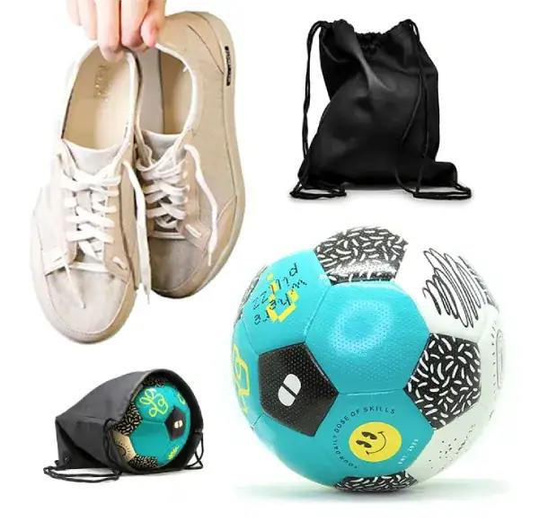 Complete Freestyle Football Set: Quantum Hacky Sack Shoes, Freestyle Bag and ball